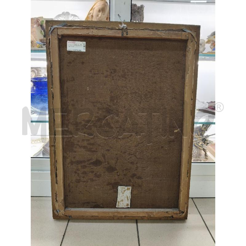 QUADRO OLIO SCORCIO ROMA FIORI  | Mercatino dell'Usato Roma talenti 5