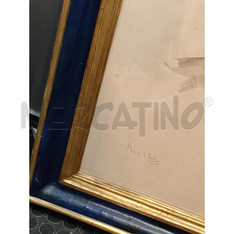 QUADRO PROFILO ACQUERELLO C BLU DOR  | Mercatino dell'Usato Roma talenti 2