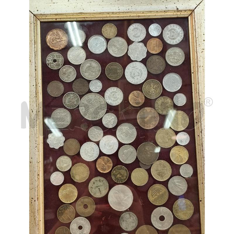 QUADRO RETTANGOLARE MONETE VARIO | Mercatino dell'Usato Roma talenti 3