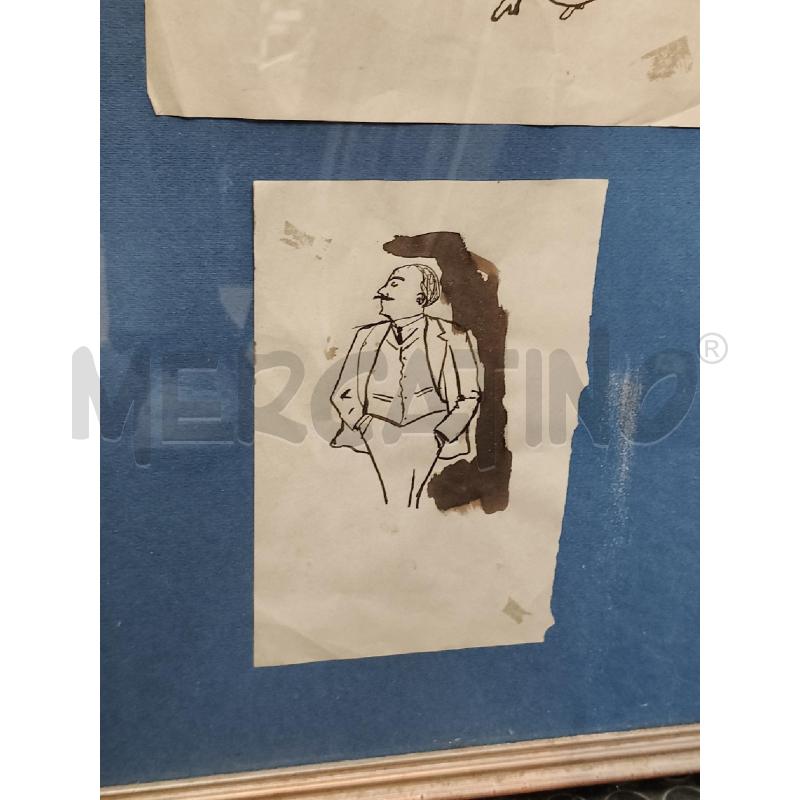 QUADRO SCHIZZI CARICATURE ACQUERELLO | Mercatino dell'Usato Roma talenti 5
