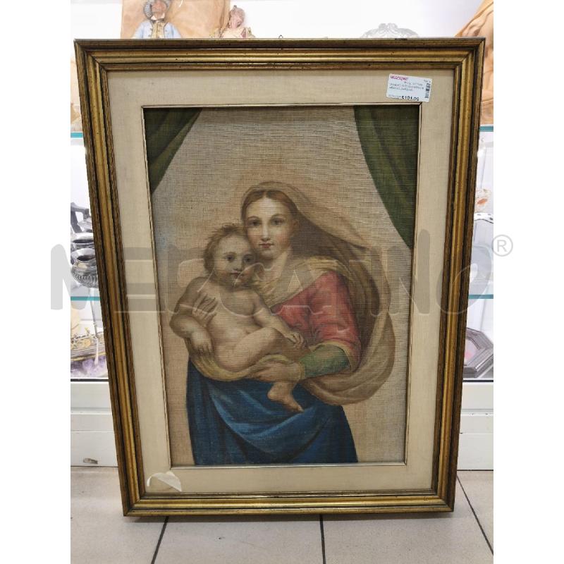QUADRO SUCCO D'ERBA MADONNA BAMBINO LIBERTY  | Mercatino dell'Usato Roma talenti 1