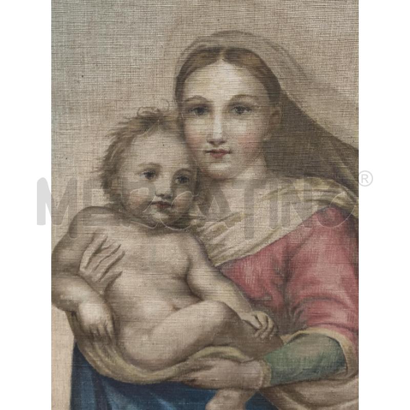 QUADRO SUCCO D'ERBA MADONNA BAMBINO LIBERTY  | Mercatino dell'Usato Roma talenti 2