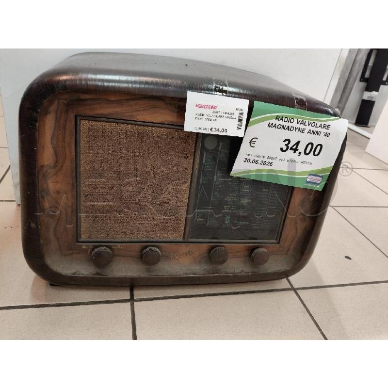 RADIO VALVOLARE MAGNADYNE ANNI '40 | Mercatino dell'Usato Roma talenti 2