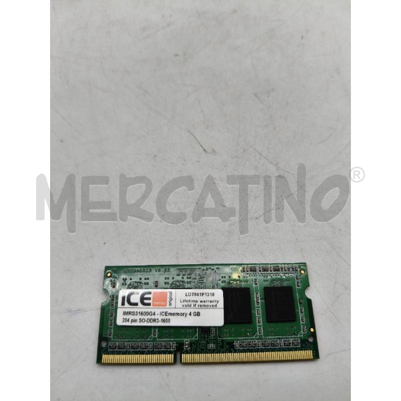 RAM 4 GIGA ICE MEMORY ORIGINAL | Mercatino dell'Usato Roma talenti 1