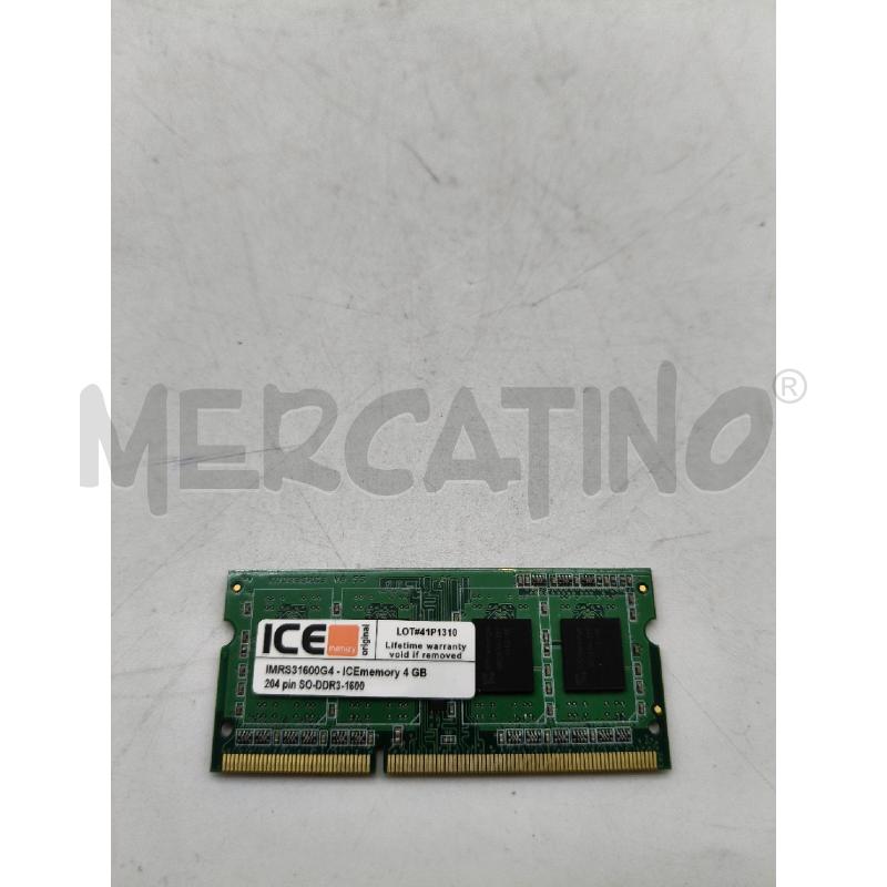 RAM 4 GIGA ICE MEMORY ORIGINAL | Mercatino dell'Usato Roma talenti 3
