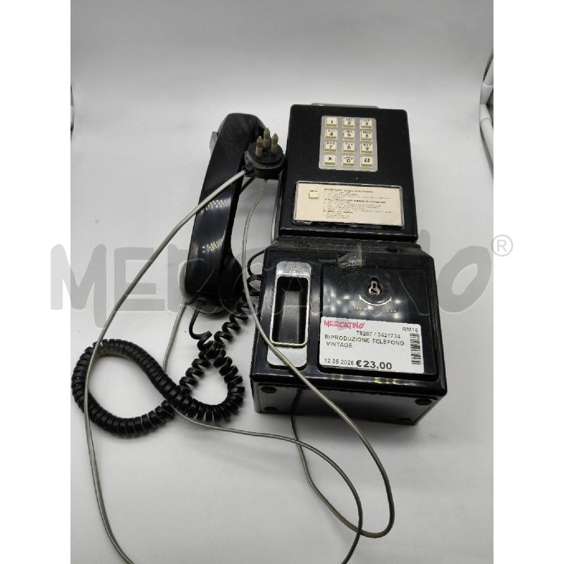 RIPRODUZIONE TELEFONO VINTAGE  | Mercatino dell'Usato Roma talenti 1