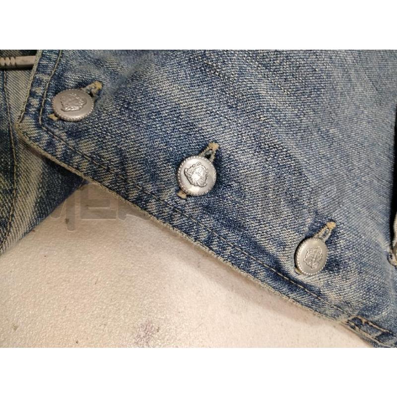 SALOPETTE GONNA DENIM VERSACE VINT BRET BOTTONI MEDUSA | Mercatino dell'Usato Roma talenti 2