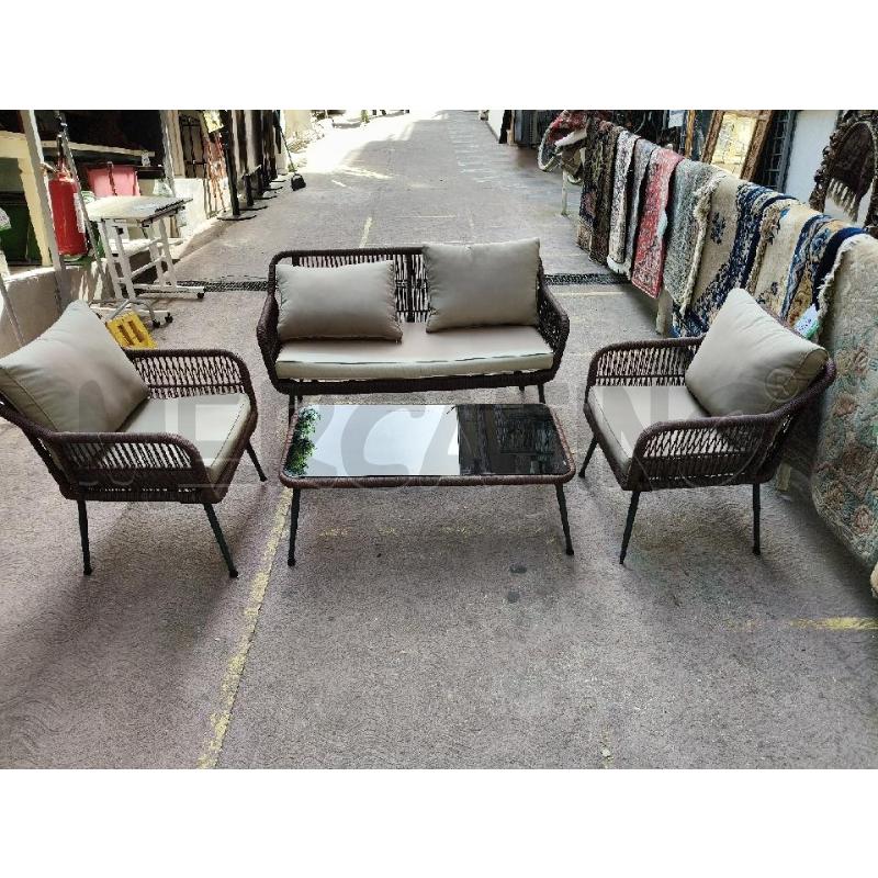 SALOTTO DA ESTERNO 4PZ MET CORDA | Mercatino dell'Usato Roma talenti 1