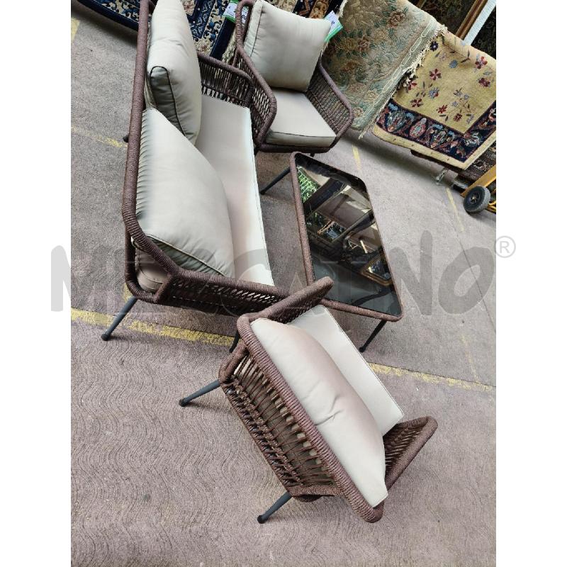 SALOTTO DA ESTERNO 4PZ MET CORDA | Mercatino dell'Usato Roma talenti 3