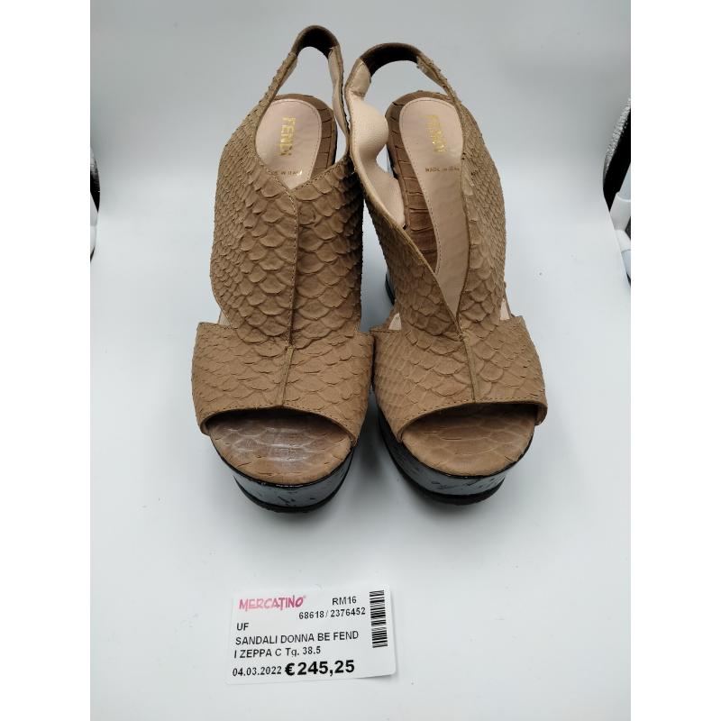 Fendi Black Patent Leather Zeppa Vernice Elastico Wedge Sandals Regular (M,  B) Listed By Gold And Beyond - Tradesy