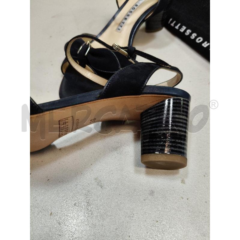 SANDALI FRATELLI ROSSETTI BLU CAMO FIOCCO T/RIGATO | Mercatino dell'Usato Roma talenti 3