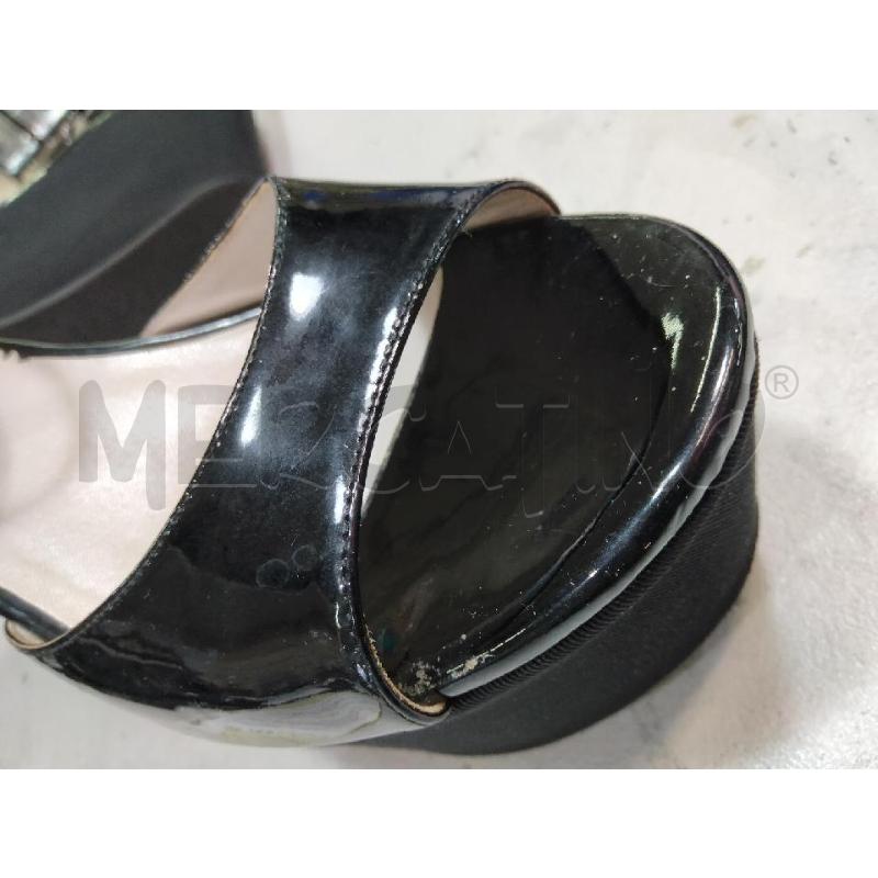 SANDALI PLATFORM EMPORIO ARMANI NERO VERNICE OPETOE  | Mercatino dell'Usato Roma talenti 4