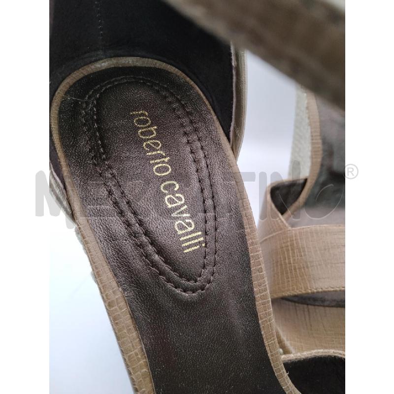 SANDALI ROBERTO CAVALLI FASCIA TORT /ZEPPA INTRECCIO ZEPPA  | Mercatino dell'Usato Roma talenti 3