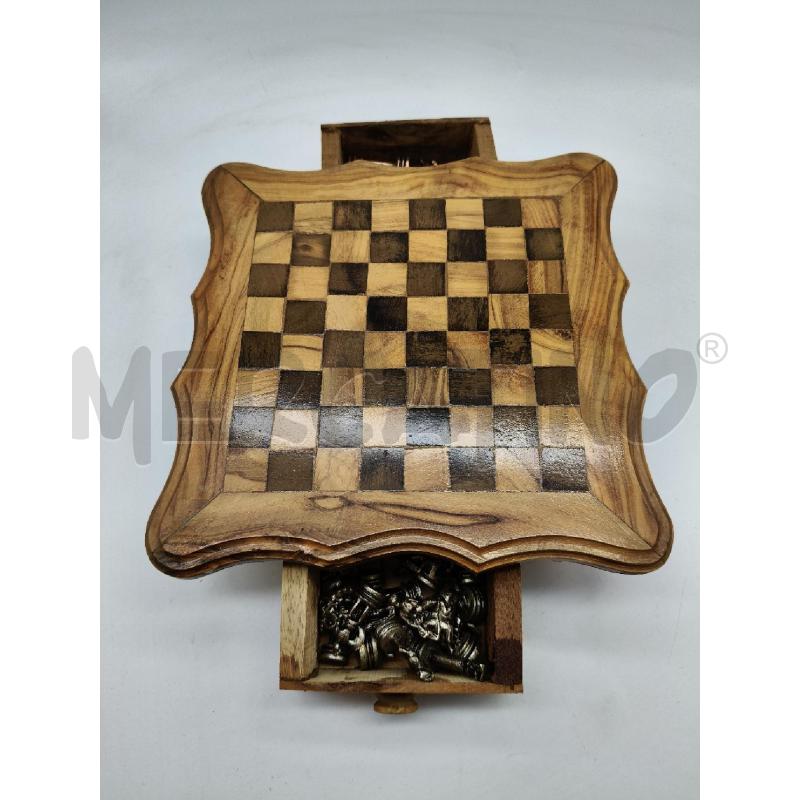 SCACCHIERA LEGNO CON DUE CASSETTI | Mercatino dell'Usato Roma talenti 1