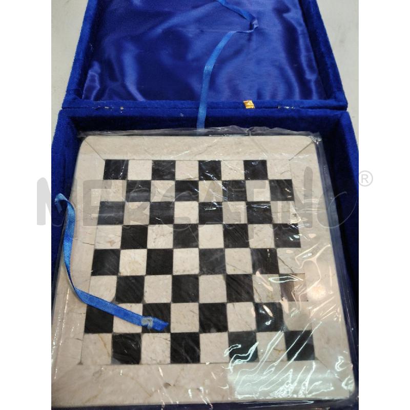 SCACCHIERA MARMO CON PEDINE 20X20CM | Mercatino dell'Usato Roma talenti 3