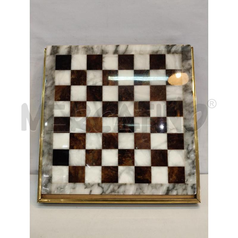 SCACCHIERA MARMO CORNICE LEGNO | Mercatino dell'Usato Roma talenti 1