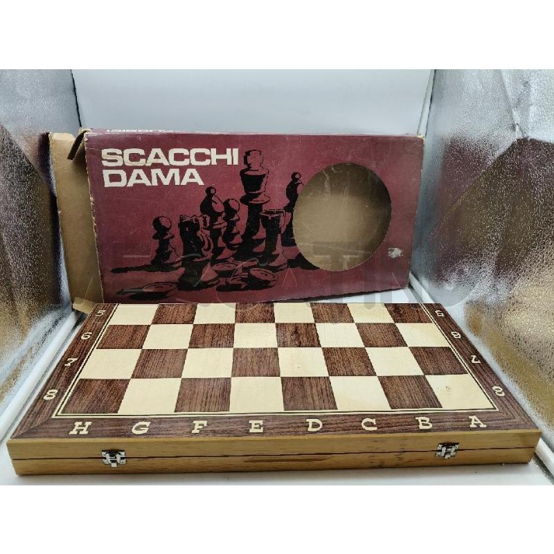 SCACCHIERA PIEGEVOLE DIDATTO PEDINE SCACCHI/DAMA | Mercatino dell'Usato Roma talenti 1