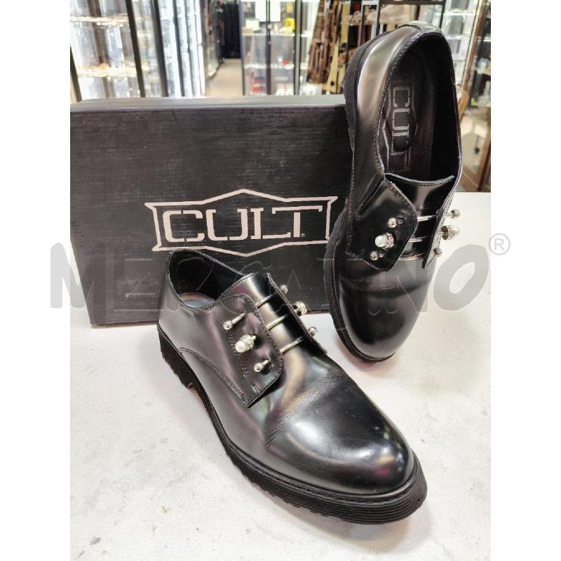 SCARPE DERBY D CULT NERO LACCI MET PERLE  | Mercatino dell'Usato Roma talenti 1