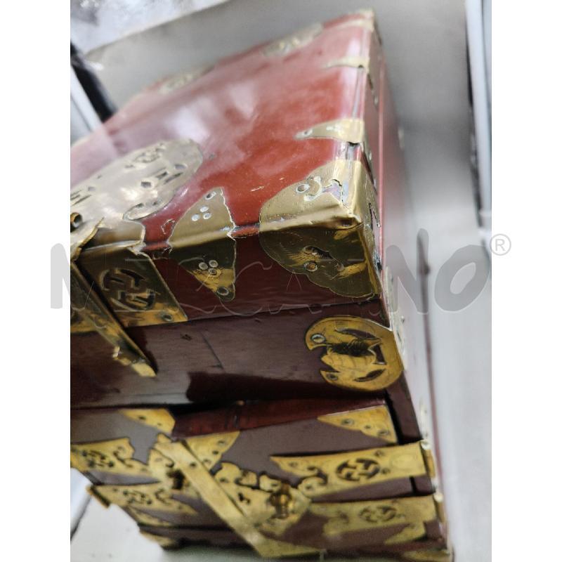 SCRIGNO PORTA GIOIE ORIENT LACCA ROSSA  | Mercatino dell'Usato Roma talenti 4