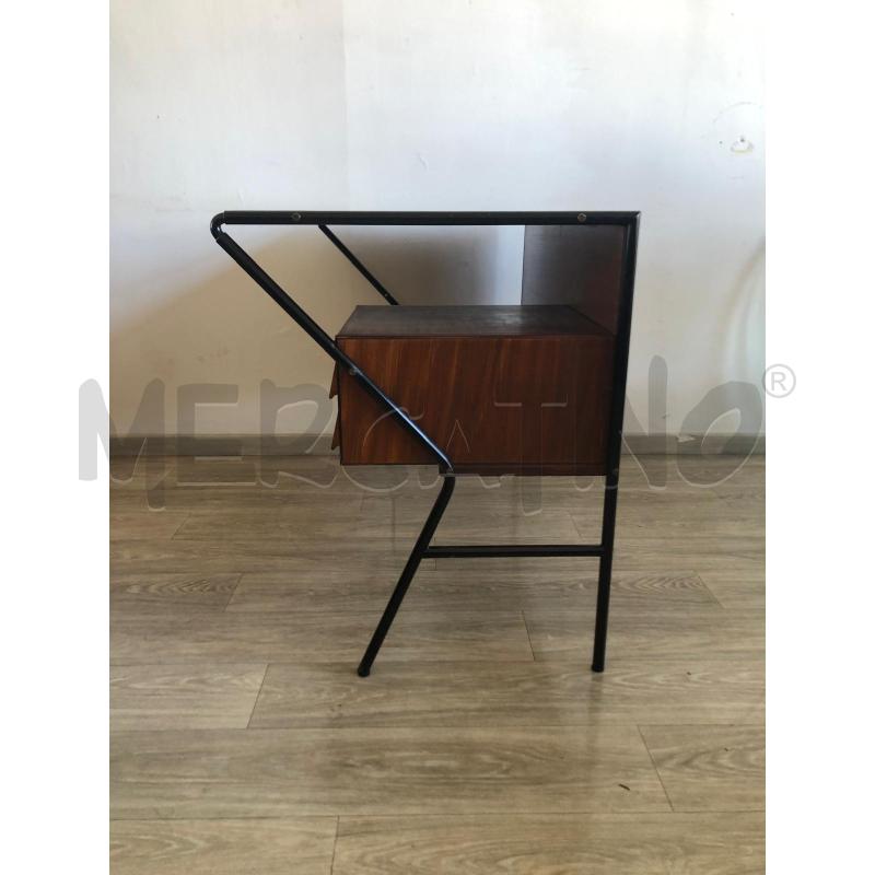 SCRIVANIA ANNI '50-'60 MOGANO E FERRO NERO | Mercatino dell'Usato Roma talenti 2