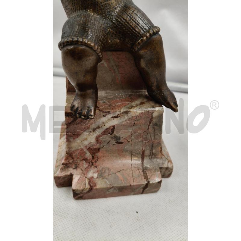 SCULTURA BRONZO PUTTINO COLOMBA EP  | Mercatino dell'Usato Roma talenti 2