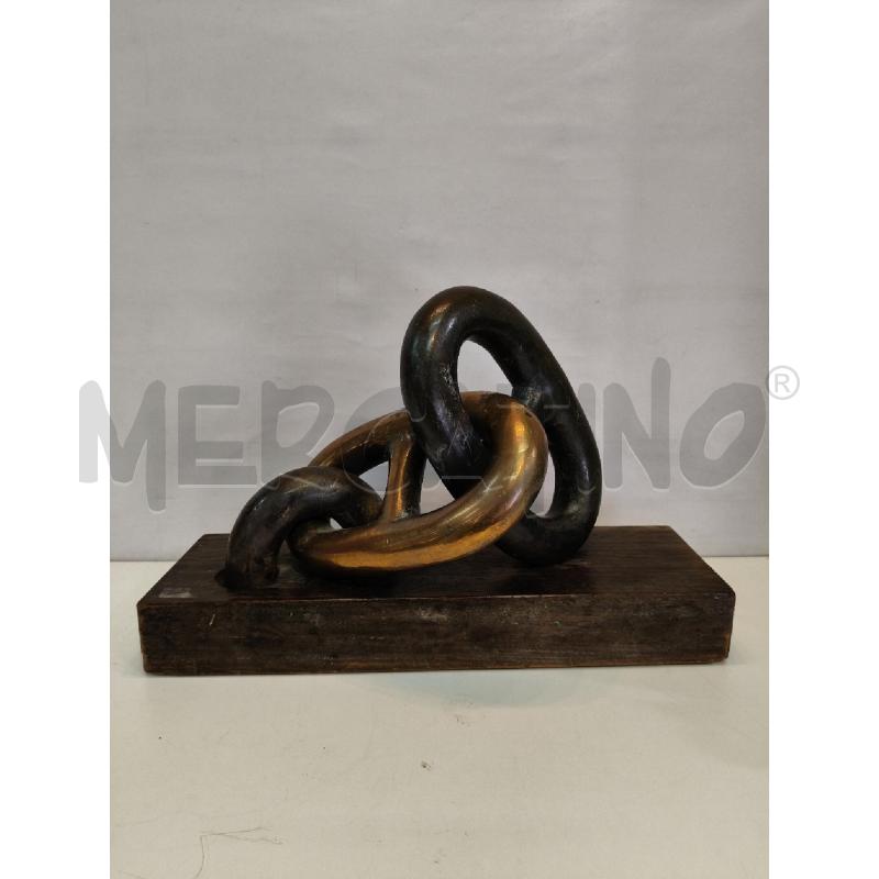 SCULTURA CATENA NAVALE BRONZO MIDDLE CENT | Mercatino dell'Usato Roma talenti 1