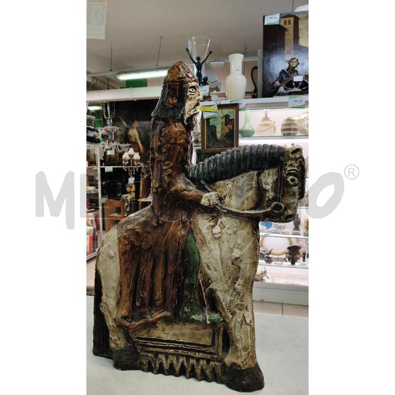 SCULTURA CAVALIERE CER VINTAGE | Mercatino dell'Usato Roma talenti 5