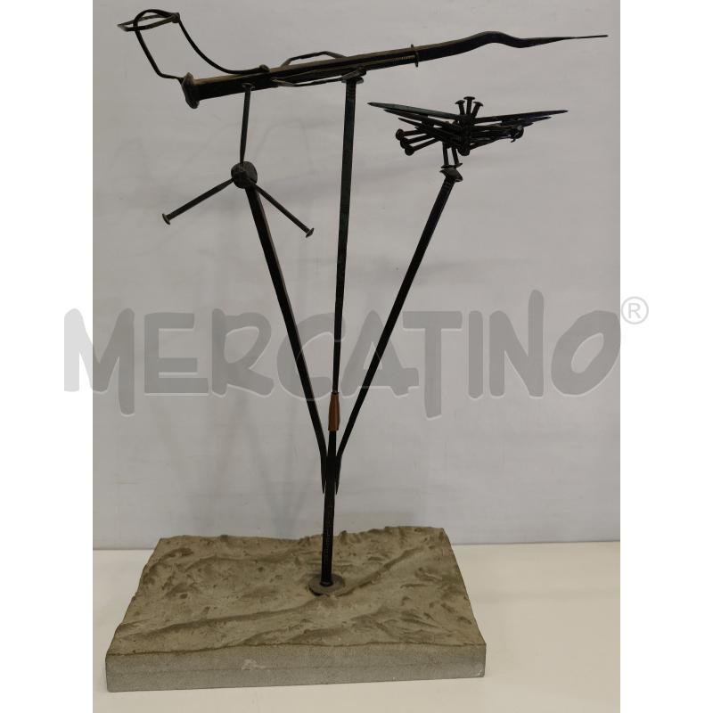 SCULTURA CHIODI FERRO BATT  | Mercatino dell'Usato Roma talenti 1