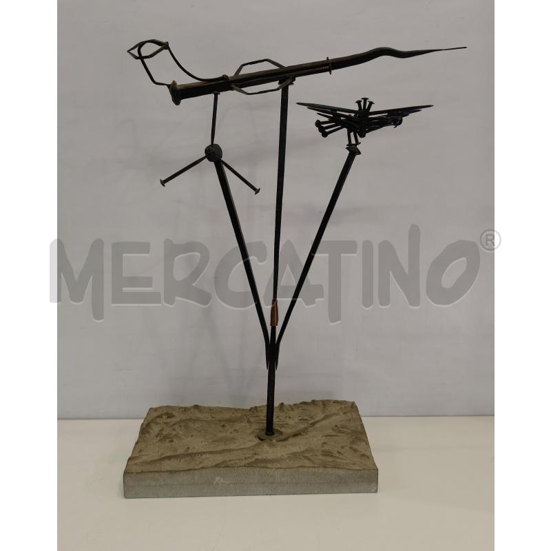 SCULTURA CHIODI FERRO BATT  | Mercatino dell'Usato Roma talenti 5
