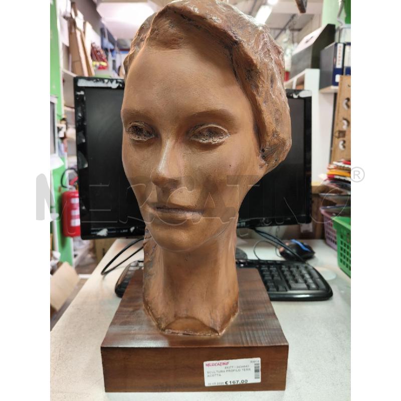 SCULTURA PROFILO TERRACOTTA  | Mercatino dell'Usato Roma talenti 1