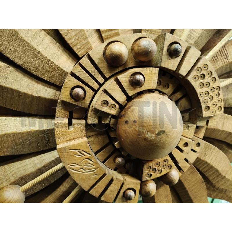 SCULTURA SOLE LEGNO RIP CODOGNOTTO DA RIV  | Mercatino dell'Usato Roma talenti 5