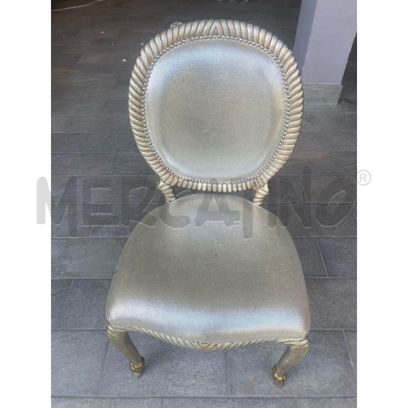 SEDIA C/ARGENTO LEG INTREC | Mercatino dell'Usato Roma talenti 1