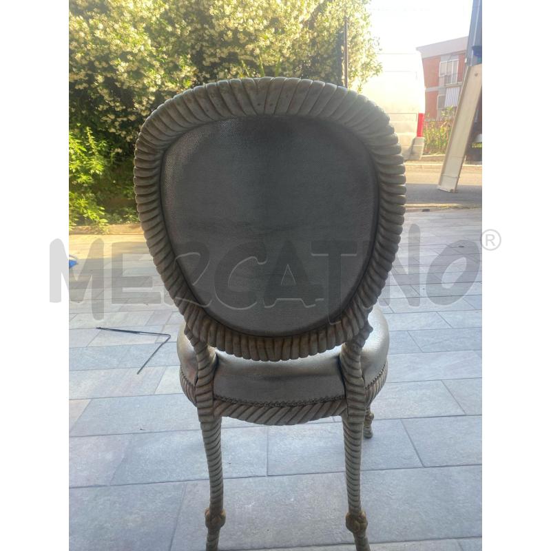 SEDIA C/ARGENTO LEG INTREC | Mercatino dell'Usato Roma talenti 2