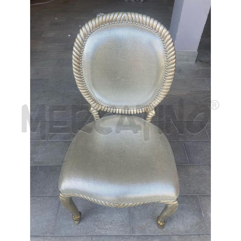 SEDIA C/ARGENTO LEG INTREC | Mercatino dell'Usato Roma talenti 3