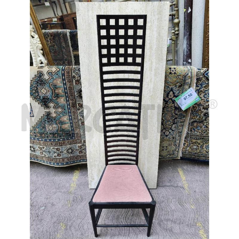 SEDIA TIPO CASSINA MACKINTOSH NERA | Mercatino dell'Usato Roma talenti 1