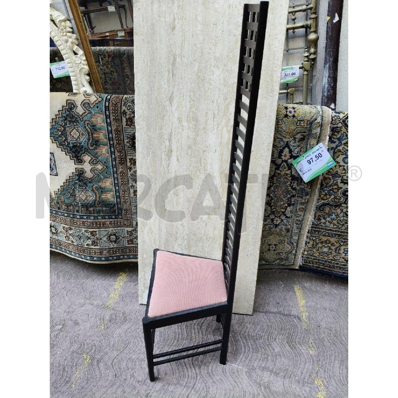 SEDIA TIPO CASSINA MACKINTOSH NERA | Mercatino dell'Usato Roma talenti 2