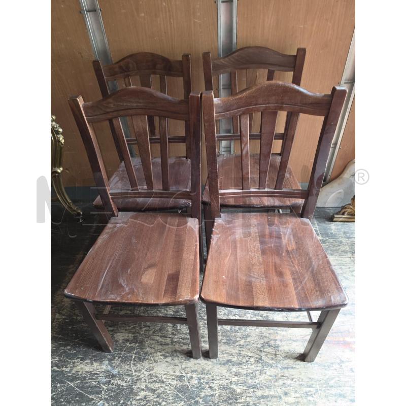 SEDIE 4PZ. LEGNO ARTE POVERA | Mercatino dell'Usato Roma talenti 1