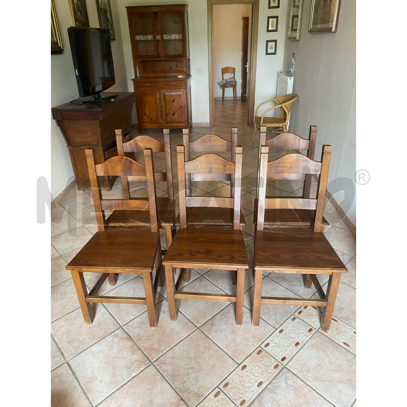 SEDIE 6PZ. LEGNO | Mercatino dell'Usato Roma talenti 1