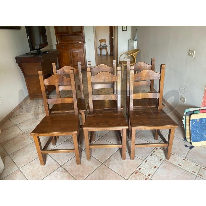 SEDIE 6PZ. LEGNO | Mercatino dell'Usato Roma talenti 4