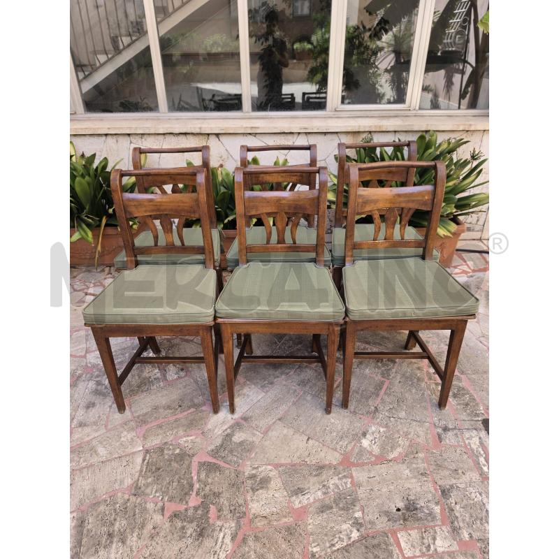 SEDIE 6PZ. LEGNO | Mercatino dell'Usato Roma talenti 1