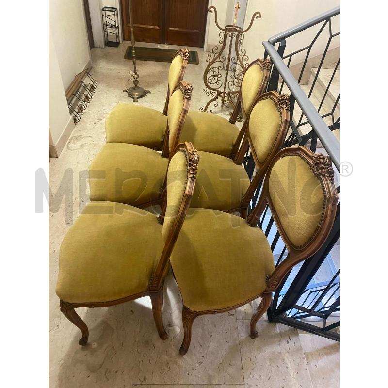SEDIE 6PZ. LEGNO SED. SENAPE | Mercatino dell'Usato Roma talenti 2