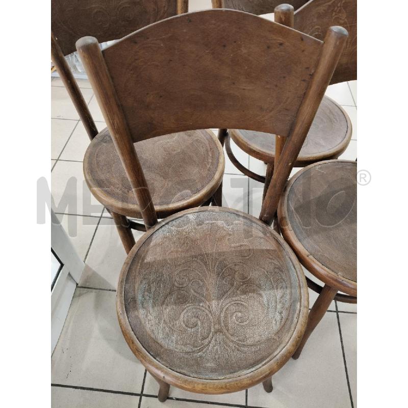 SEDIE LEGNO 4 PZ T/ THONNET DA RIV  | Mercatino dell'Usato Roma talenti 3