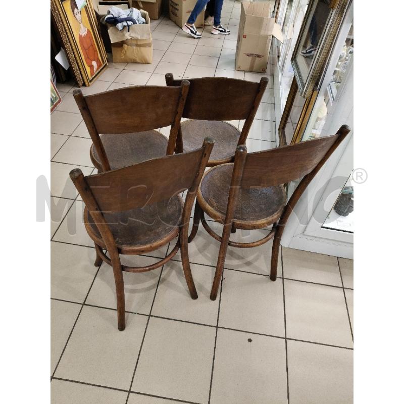 SEDIE LEGNO 4 PZ T/ THONNET DA RIV  | Mercatino dell'Usato Roma talenti 4