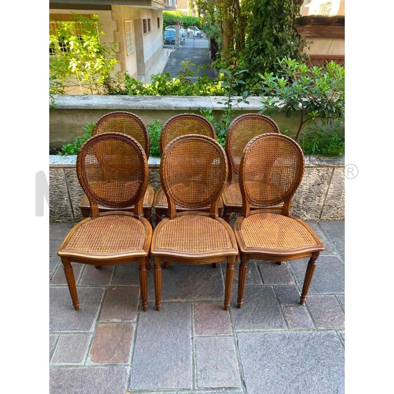 SEDIE PZ.6 LEGNO PAGLIA VIENNA  | Mercatino dell'Usato Roma talenti 1