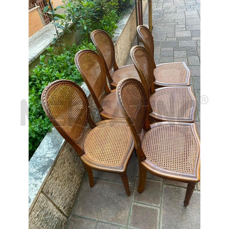 SEDIE PZ.6 LEGNO PAGLIA VIENNA  | Mercatino dell'Usato Roma talenti 3