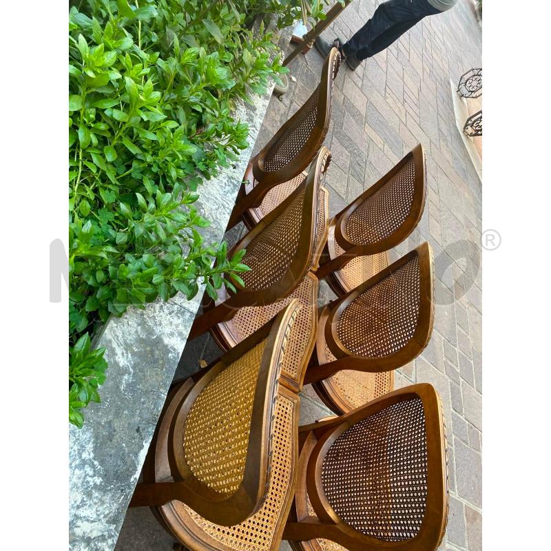 SEDIE PZ.6 LEGNO PAGLIA VIENNA  | Mercatino dell'Usato Roma talenti 4