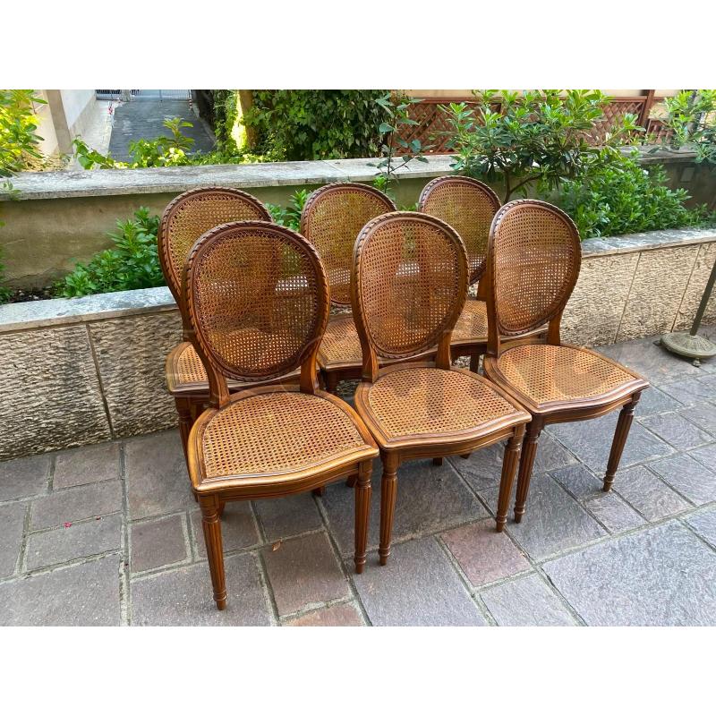 SEDIE PZ.6 LEGNO PAGLIA VIENNA  | Mercatino dell'Usato Roma talenti 5