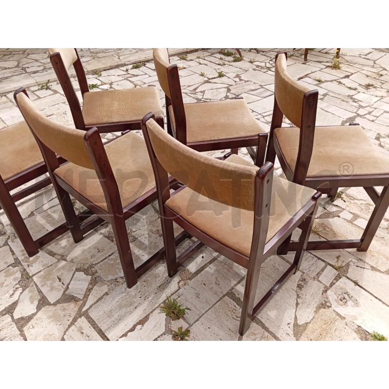 SEDIE PZ. 6 LEGNO ANNI 70 | Mercatino dell'Usato Roma talenti 3