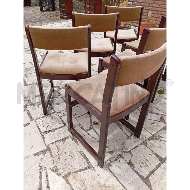 SEDIE PZ. 6 LEGNO ANNI 70 | Mercatino dell'Usato Roma talenti 4