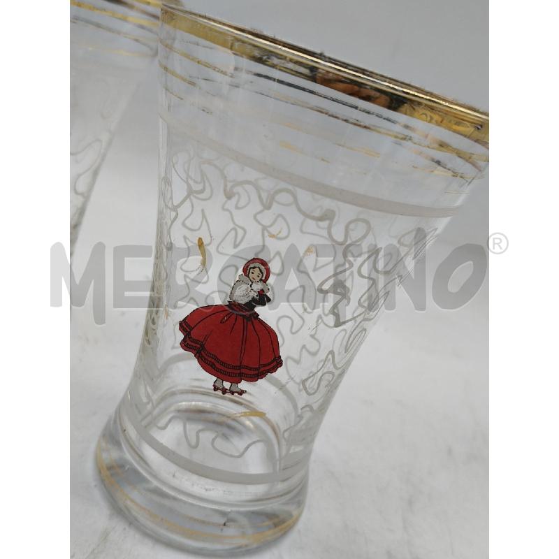 SET BICCHIERI BIBITA VETRO  | Mercatino dell'Usato Roma talenti 4